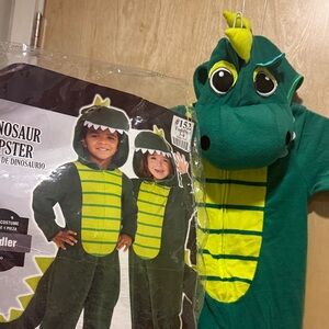 Kids Green Dinosaur Costume - Unbranded
